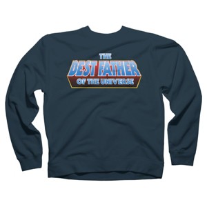 Adult Design By Humans The Best Father of the Universe By Melonseta Sweatshirt - 1 of 2