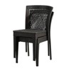 VisioGear Dining Chairs, 2-Piece Stackable Rattan Chairs for Patio, Garden, Balcony, Gray, 23.5"*20"*32.75" - 4 of 4