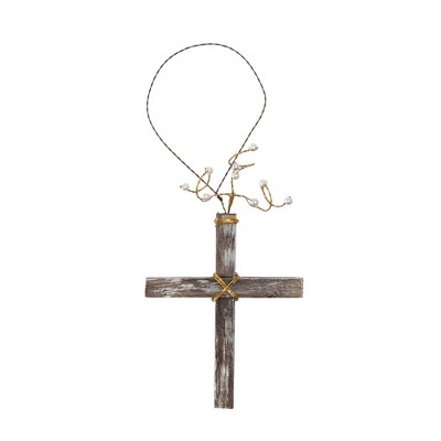 Transpac Wood Wire Cross w/Pearls Home Decorations Spring