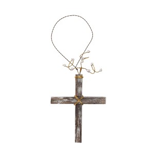 Transpac Wood Wire Cross with Pearls Home Decorations Spring - 1 of 1