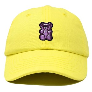 Dalix Purple Gummy Embroidered Cotton Dad Hat Baseball Cap Adjustable Womens - 1 of 4