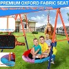 Musment  Swing Set for Kids, Heavy Duty Frame Metal Swing Stand with 1 Saucer & 1 Belt Swing Seat for Outdoor - 4 of 4