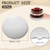 Unique Bargains Disposable Greaseproof Cardboard Scalloped Cake Platters 10 Pcs - 2 of 4