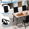 Tangkula Patio Folding Chairs Lightweight Outdoor Dining Chairs w/ Padded Seat - 3 of 4