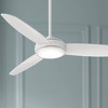 54" Minka Aire Modern Indoor Outdoor Ceiling Fan with LED Light Remote Control White Opal Glass Wet Rated for Patio Exterior - 2 of 4