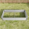 Raised Garden Bed, Rectangle Outdoor Planter Box For Vegetables, Flowers, Herbs, Fruits, Multi-purpose Backyard Patio Planter - 2 of 4