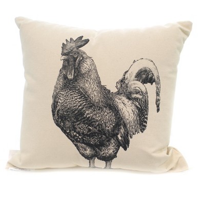 Home Decor 13.0 Inch Rooster Pillow Indoor Use Barnyard Farm Throw Pillows