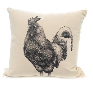 Home Decor 13.0 Inch Rooster Pillow Indoor Use Barnyard Farm Throw Pillows - 1 of 2