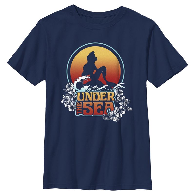Boy's The Little Mermaid Ariel Under the Sea Quote T-Shirt, 1 of 5
