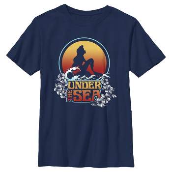 Boy's The Little Mermaid Ariel Under the Sea Quote T-Shirt