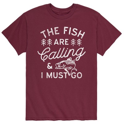 Men's - Instant Message - Fish Are Calling I Must Go Short Sleeve Graphic T-Shirt