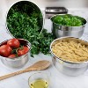 Tovolo Set of 4 Stainless Steel Mixing Bowls: Silver, 1.5, 3, 5.5 Qt, Hand Wash, Durable, Nesting Design - 2 of 3