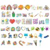 Wrapables Waterproof Vinyl Stickers for Water Bottles, Laptop, Phones, Skateboards, Decals for Teens, 110pcs, Art Supplies - 3 of 4