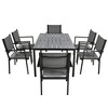 Sapphtopaz Patio Dining Set Wood Patio Table and Chairs Set with Cushions for Patio, Balcony, Garden, Vourtyard - 2 of 4