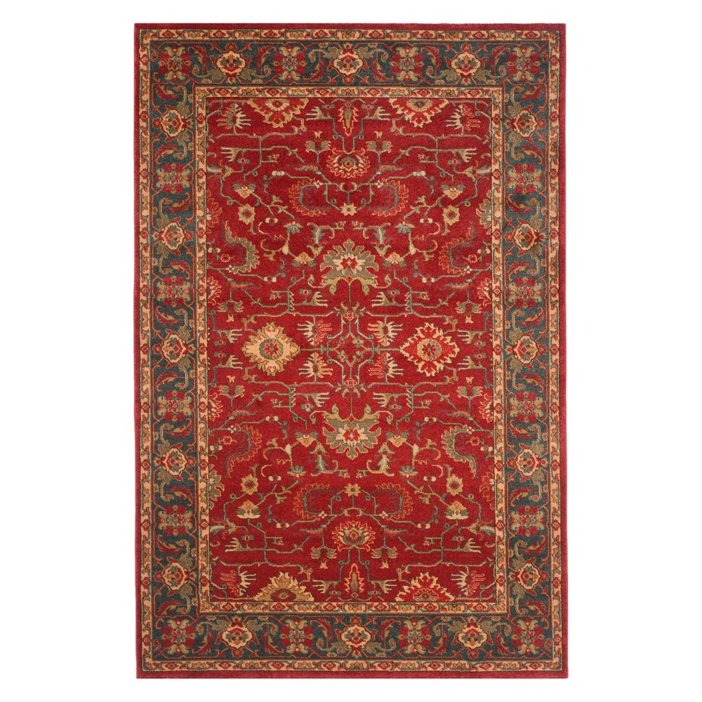 5'1inx7'7in Medallion Area Rug Red/Navy - Safavieh