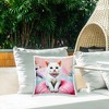 Stupell Industries Diamonds & Cuddles Kitten Outdoor Decorative Throw Pillow, 18 x 18 - 3 of 3