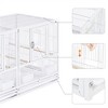 Yaheetech Stackable Wide Bird Cage for Small Birds Lovebirds Finch Canaries Parakeets Cockatiels - 4 of 4
