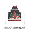 Unique Bargains Christmas Aprons Linen Black Red Green White Brown 21.65"x26.77" 1 Pcs - 3 of 4