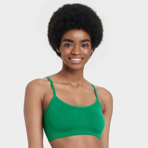 Women's Seamless Bralette - Colsie™ Perfect Emerald L : Target