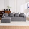 Whisen Compression Sofa with Chaise & 4 Pillows - 2 of 4