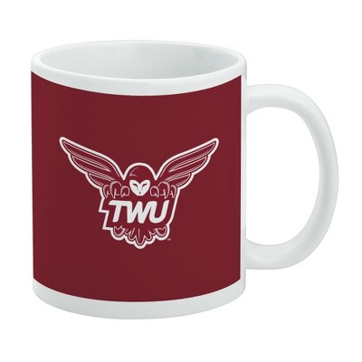 Texas Woman's Unviversity Primary Logo Ceramic Coffee Mug Novelty Gift Mugs for Coffee Tea and Hot Drinks 11oz White