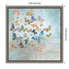 Amanti Art Beautiful Butterflies v3 Square by Danhui Nai Canvas Wall Art Print Framed 16-in. x 16-in. - 4 of 4
