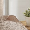Sapphtopaz Oversized Reversible Queen Comforter Set Medallion Quilting Technique Quilt Set Bedspread 1 Quilt, 2 Pillow Shams, Machine Washable - 4 of 4