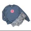 S.W.Smiley Patchwork Flower Hearts - Women's Graphic Sweatshirt - 2 of 4
