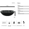 ELECWISH Bathroom Artistic Tempered Glass Vessel Sink with Faucet and Pop-up Drain - 3 of 4