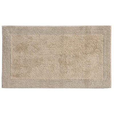 Grund Puro 24 x 17 Inch 100 Percent Organic Cotton Reversible Plush High Pile Absorbent Luxury Rug for Bathroom, Laundry Room, or Kitchen, Driftwood