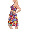 LA LEELA Women's Tube Dress Club Top Short One Size Barn Floral - 2 of 4