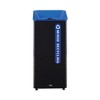 Rubbermaid Commercial Sustain Decorative Refuse with Recycling Lid, 23 gal, Metal/Plastic, Black/Blue - 2 of 4