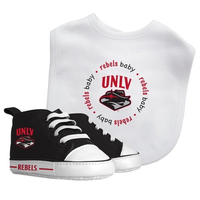 Baby Fanatic 2 Piece Bid and Shoes - NCAA UNLV Rebels - White Unisex Infant Apparel