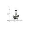Black Bow Jewelry Sterling Silver Butterfly Dangle Bead Charm - 2 of 3