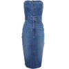 VENUS Womens Denim Strapless Dress - 3 of 3