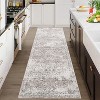 Boho Area Rug, Machine Washable Vintage Distressed Soft Low-Pile Carpet, Non-Slip Non-Shedding Floor Rug for Bedroom, Dining, Living Room - 3 of 4