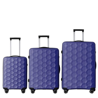 YONWAY 3 Piece Luggage Set, Travel Lightweight Suitcases with Rolling Wheels & TSA lock, Carry on Luggages for Business, Trip