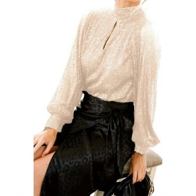 Women's Kylie Keyhole Sequin Top - Vine & Love