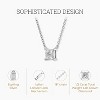GILDED 1/2 CTTW Lab-Grown Diamond Solitaire Pendant, Sterling Silver, 18" Chain, Tarnish-Resistant, Ethical Jewelry, Gift-Ready for Women - 2 of 4