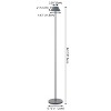 JONATHAN Y Mallory Modern Minimalist Indoor/Outdoor Iron Pleated Shade Rechargeable/Cordless Dimmable Integrated LED Floor Lamp - 4 of 4