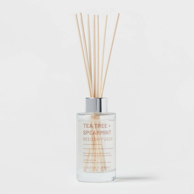 100ml Glass Reed Diffuser Tea Tree and Spearmint - Threshold&#8482;, 4 of 5