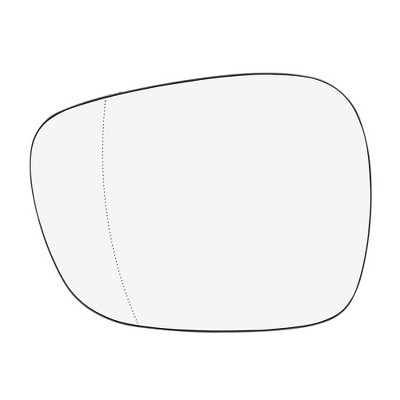Unique Bargains Left Driver Side Mirror Glass Heated with Backing Plate LH for BMW X3 2010-2014 1PC