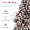 Best Choice Products Pre-Lit Black Christmas Pine Tree w/ Flocked Branches, Warm-White Lights - 3 of 4