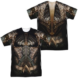 Popfunk Justice League Movie Aquaman Uniform Front-Back Print Adult Sublimated Costume T-Shirt - 1 of 4