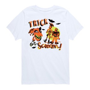 Boys' - Toy Story - Woody Buzz Jessie Trick Or Scream Short Sleeve Graphic T-Shirt - 1 of 4