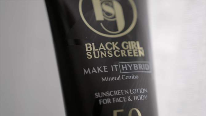 Black Girl Sunscreen Make it Hybrid with Zinc and Lavender Sunscreen - SPF 50 - 3 fl oz, 2 of 11, play video