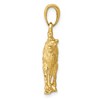 Black Bow Jewelry 14k Yellow Gold 3D Textured Camel Pendant - 2 of 4
