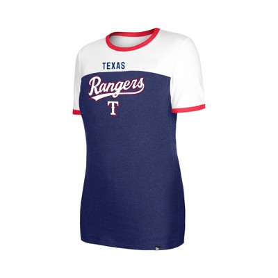 MLB Texas Rangers Women's Bi-Blend Ringer T-Shirt