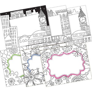2pk 45ea Color Me! Cityscapes Remember Me! Self-Adhesive Name Tag Labels - Barker Creek: Teacher Supplies, School Name Tags - 1 of 4