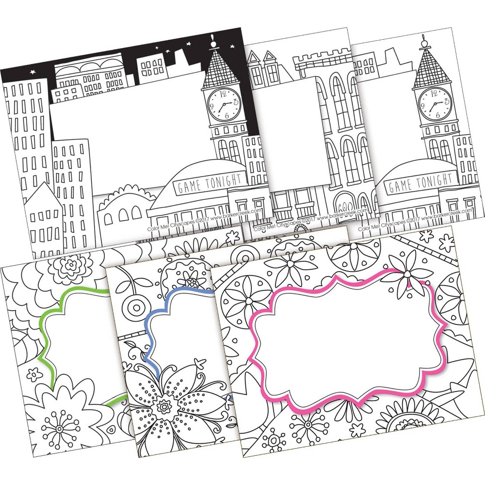 Photos - Educational Toy 2pk 45ea Color Me! Cityscapes Remember Me! Self-Adhesive Name Tag Labels 